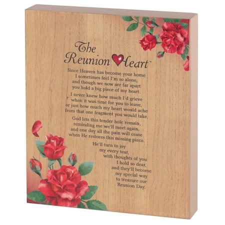 The Reunion Heart Tabletop Plock Wall Plaque